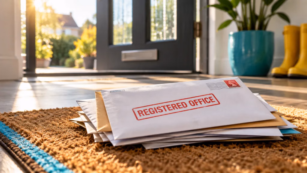 Illustration about Registered office and service addresses explained