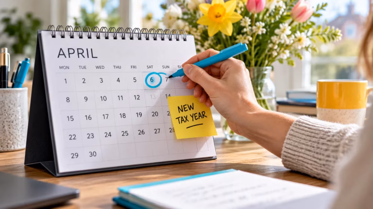 Illustration about The UK tax year calendar