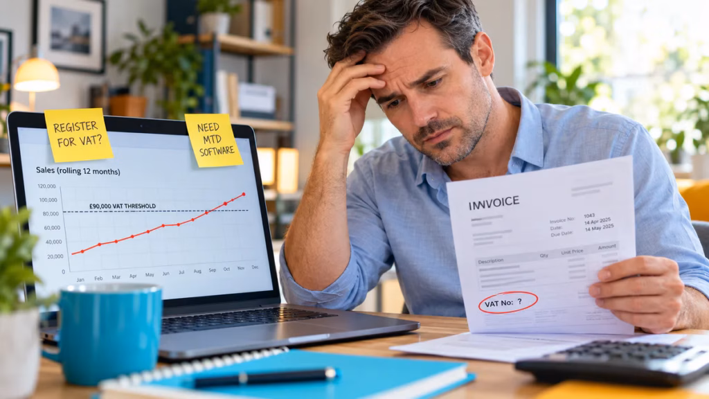 Business owner considering whether to register for VAT