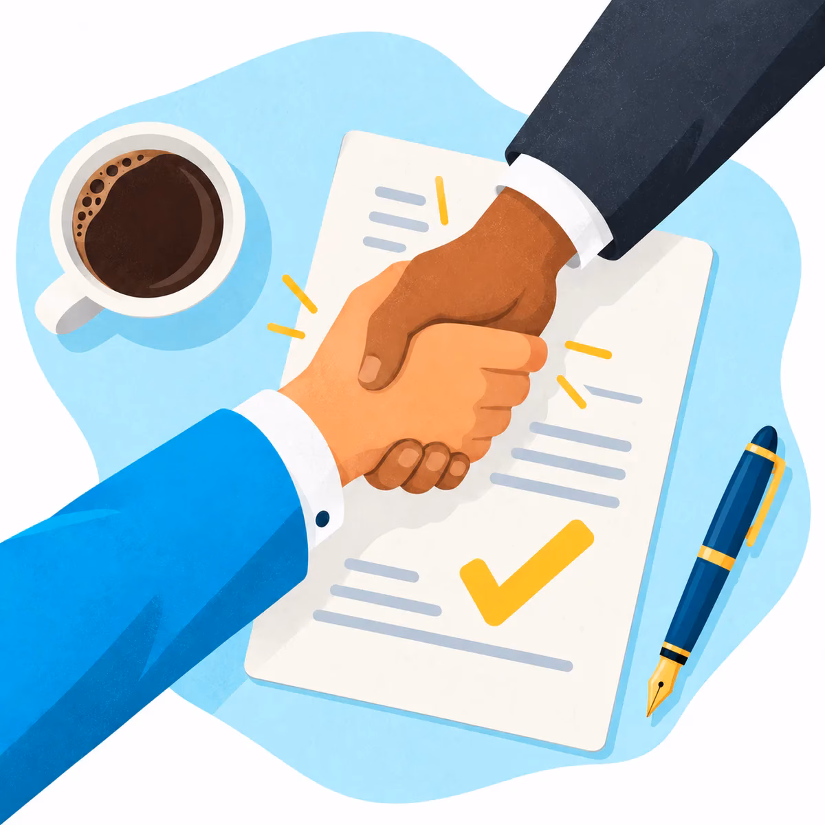 Accountant preparing a fixed quote