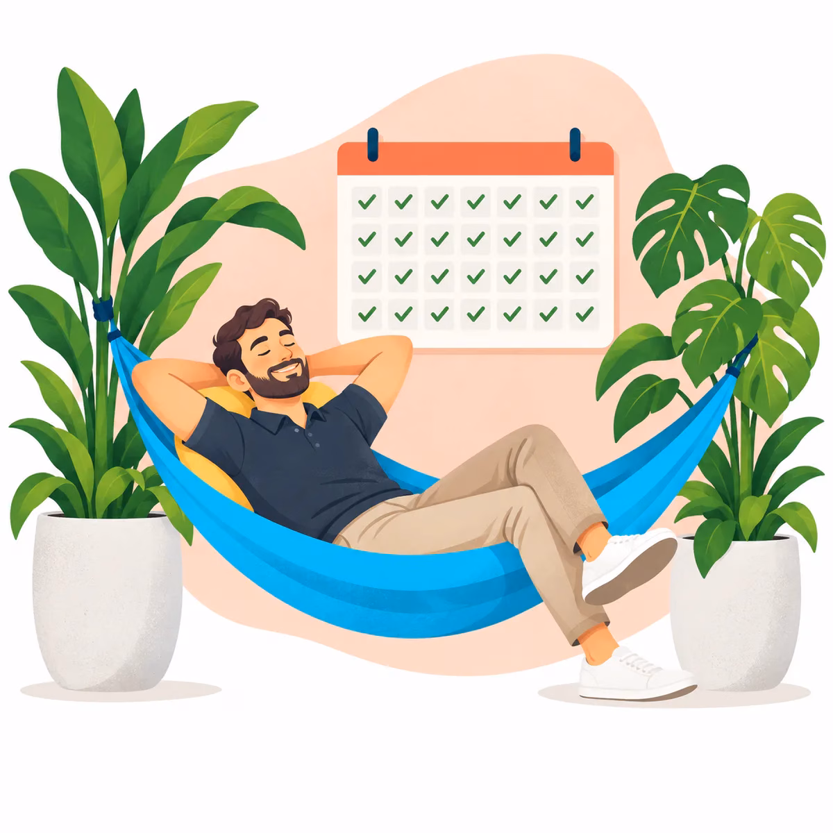 Accountant taking care of company work